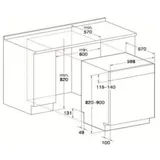 WHIRLPOOL Lave-vaisselle intégrable WBC3C26 - 9
