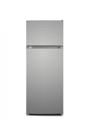 Réfrigérateur Double porte 211L net. Classe E. Congélateur. 3 clay verre, corps silver & porte look inox RDP216XE