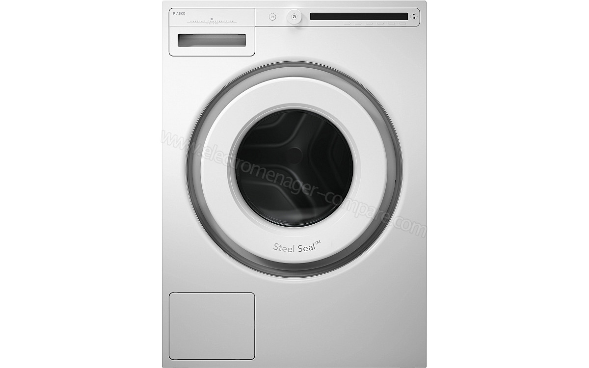 LAVE LINGE 8KG 1400 TR/MIN ASKO ACTIVE DRUM Hublot Steel Seal CLASS ENERGIE A 72 DB W2084B.W