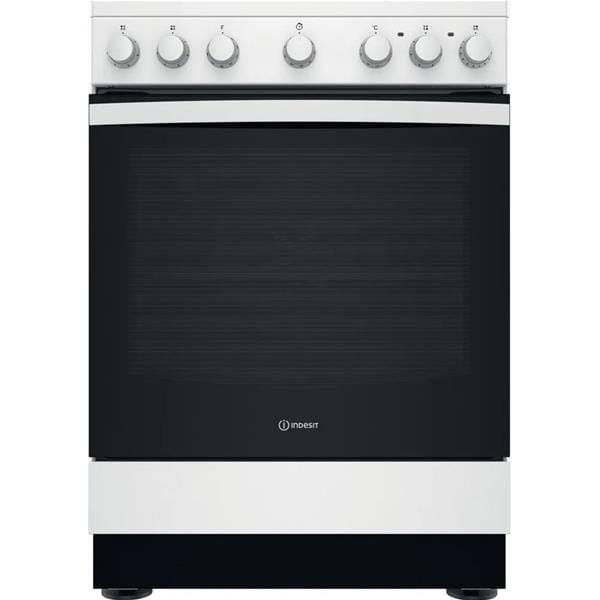 CUISINIERE VITROCERAMIQUE 60cm INDESIT FOUR 69L 4 foyers IS67V5PCWE