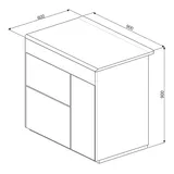Centre de cuisson 90 cm SMEG - BM93BL - 2