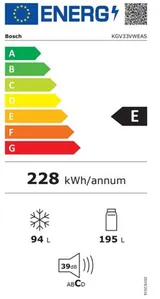 Réfrigérateur Combiné BOSCH - KGV33VWEAS - 3