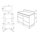 Centre de cuisson 110 cm SMEG - TR4110AZ - 2