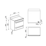 Centre de cuisson 110 cm SMEG - TR4110IGR2 - 4
