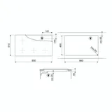 Table de cuisson Induction SMEG - SIM1964DS - 5