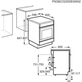 Cusinière 60x60 cm ELECTROLUX - LKI64890BW - 6