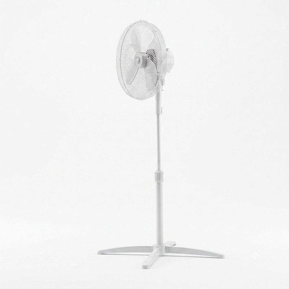 Ventilateur sur Pied Diam 40 cm Blanc EDM 33155