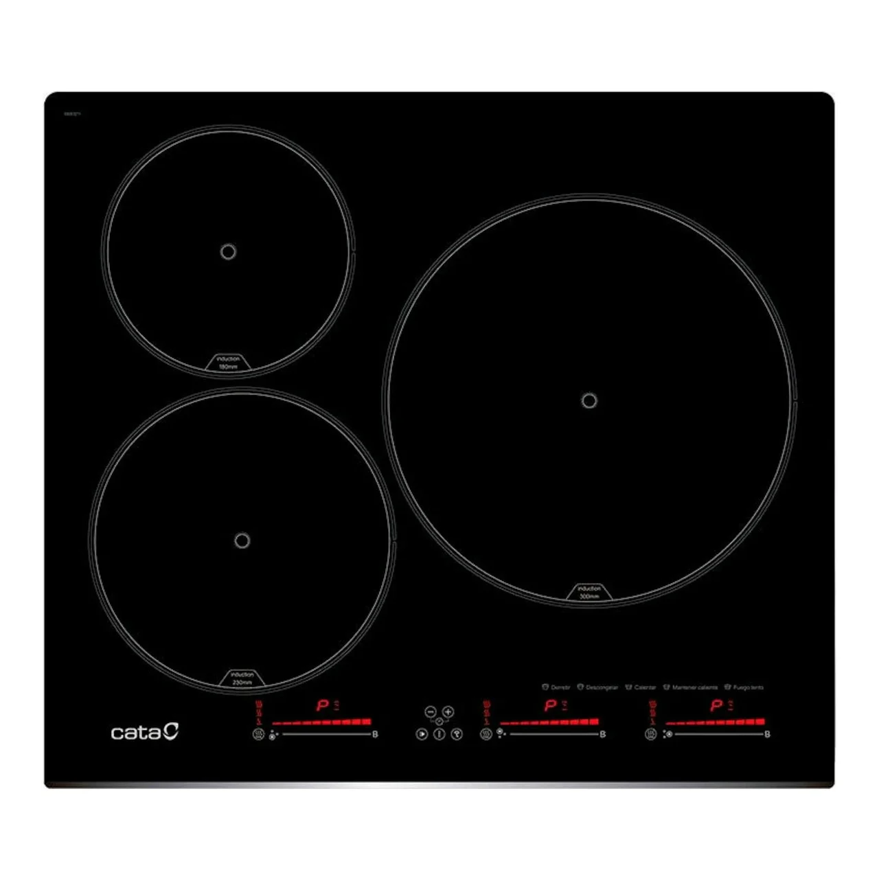 Table de cuisson Induction 3 Foyers CATA INSB6003E2BK